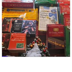 Assorted Holiday Lighting and Accessories 11 pieces